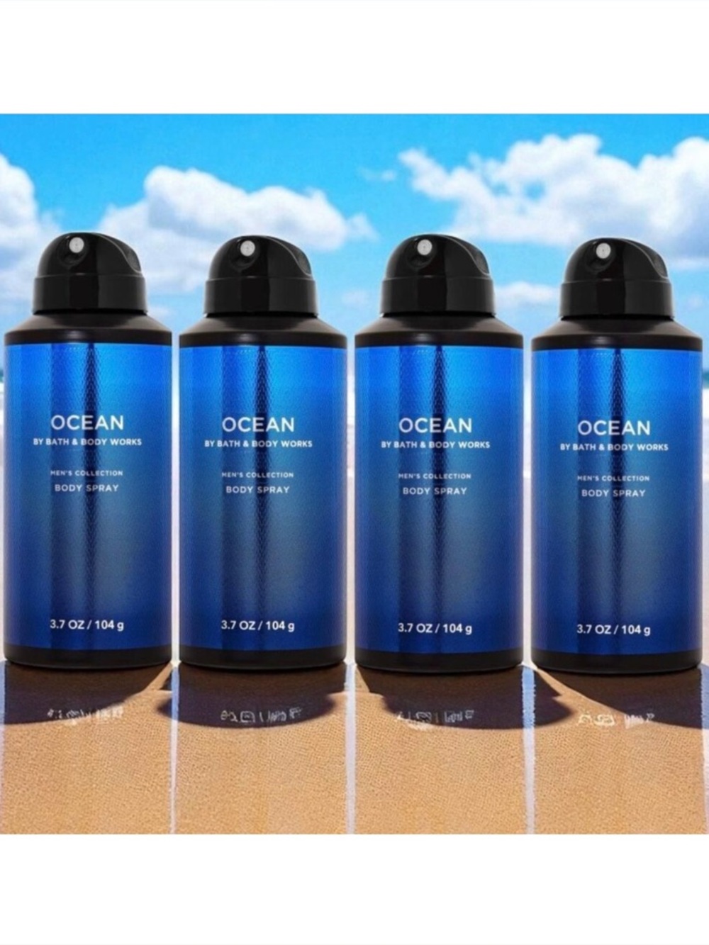 Bath & Body Works Lot of 4 OCEAN Men’s Collection Body Spray Cypress Vetiver Air